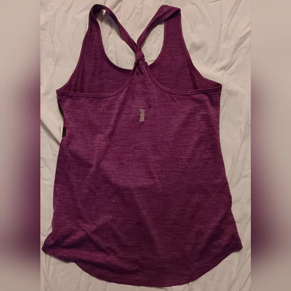 Womens Tapout Tank Top Medium Purple Razor Back w/ knot - Picture 2 of 3